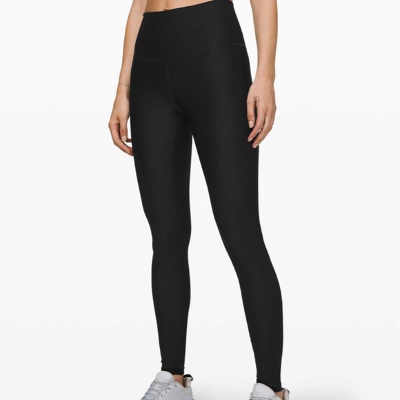Lululemon Black Mapped Out High-Rise Tight Leggings 28" Size 4 - Picture 1 of 8